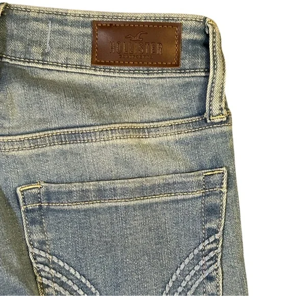 Hollister Light Blue Flare Jeans - Picture 4 of 7